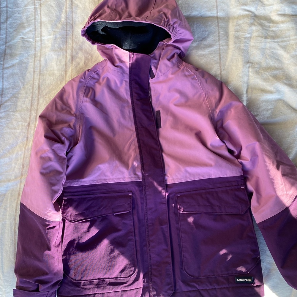 Land End purple winter/ski coat